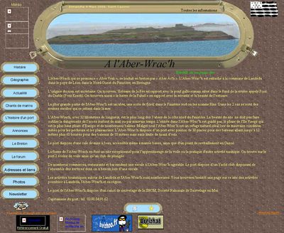 Premire mouture du site